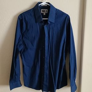 Men's Classic Solid Stretch Cotton 1Mx Dress Shirt